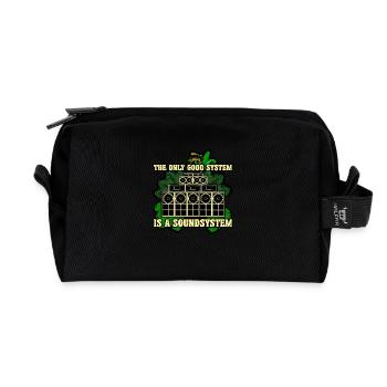 Seul bon système Lion - Trousse de toilette en tissu recyclé - noir - Devant