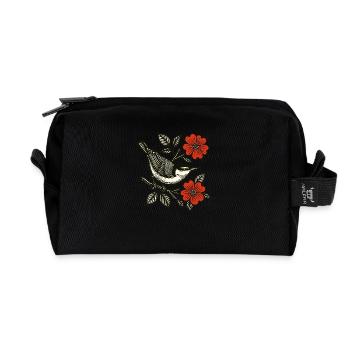 Retro Kleiber - Recycelte Kulturtasche - Schwarz - Vorne