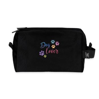 Dog Lovers - Recycled Toiletry Zip Bag - black - Front