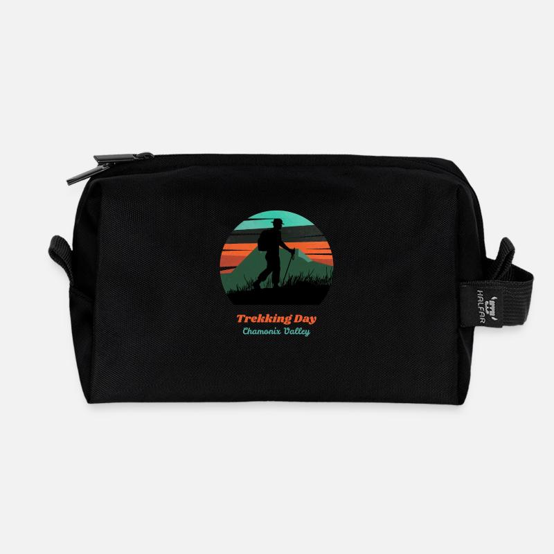 Trekkingtag Chamonix - Recycelte Kulturtasche - Schwarz