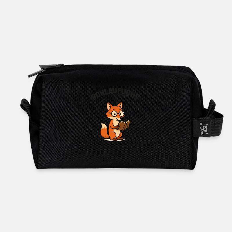 fuchs schlaufuchs - Recycelte Kulturtasche - Schwarz