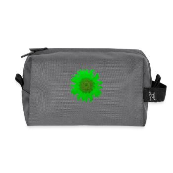 Sonnenblume - Trousse de toilette en tissu recyclé - anthracite - Devant