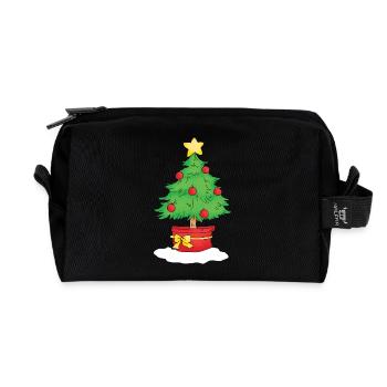 Christmas Tree - Recycelte Kulturtasche - Schwarz - Vorne