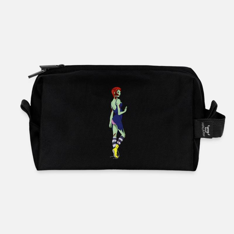 Zombie Lady - Recycelte Kulturtasche - Schwarz