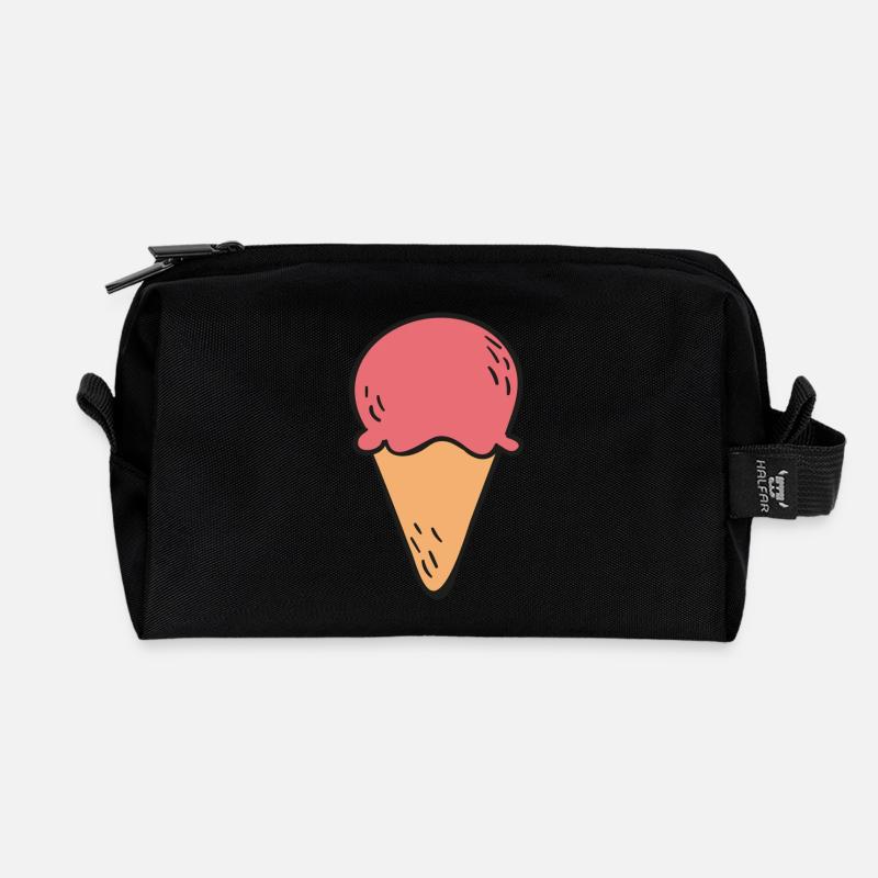 glace - Trousse de toilette en tissu recyclé - noir