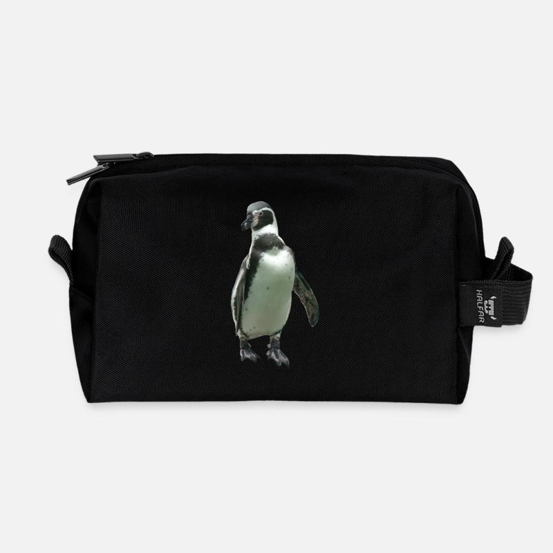 Pingouin - Trousse de toilette en tissu recyclé - noir