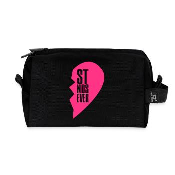 best friends forever right heart side - Trousse de toilette en tissu recyclé - noir - Devant