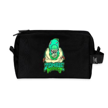 Zombie Gorilla - Recycelte Kulturtasche - Schwarz - Vorne