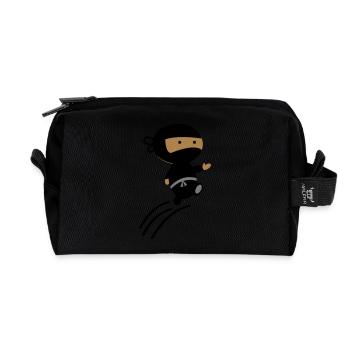 ninja - Recycelte Kulturtasche - Schwarz - Vorne