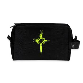 Messianische Juden Kreuz Symbol - Recycelte Kulturtasche - Schwarz - Vorne