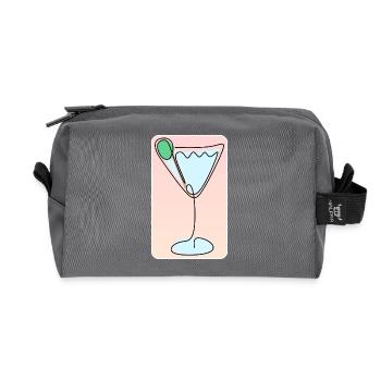 COCKTAIL Boissons Boissons - Trousse de toilette en tissu recyclé - anthracite - Devant
