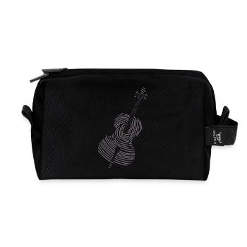 Musique classique Violoncelle - Trousse de toilette en tissu recyclé - noir - Devant