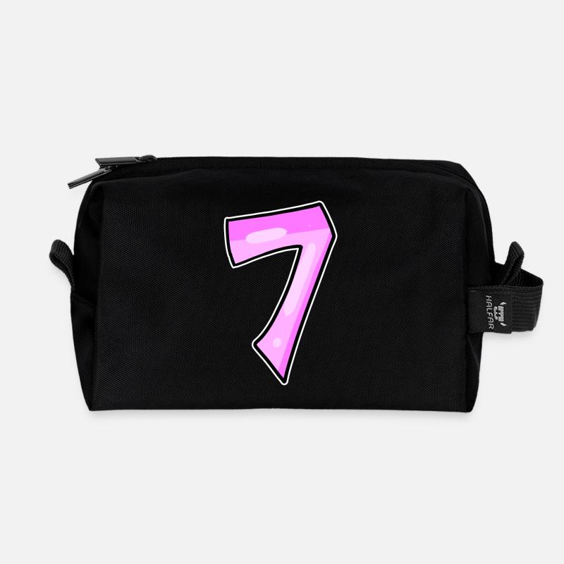7 - Recycelte Kulturtasche - Schwarz
