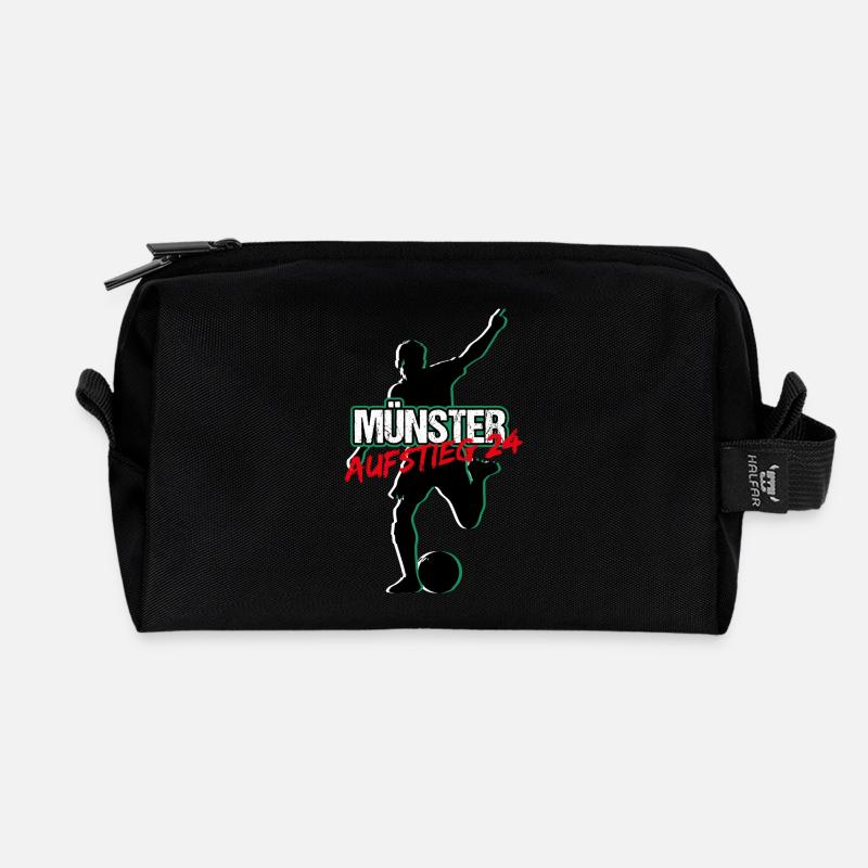 Münster Aufstieg - Recycelte Kulturtasche - Schwarz