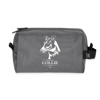 Collie Kurzhaar Mom Hunde Hund Wilsigns - Recycelte Kulturtasche - Anthrazit - Vorne