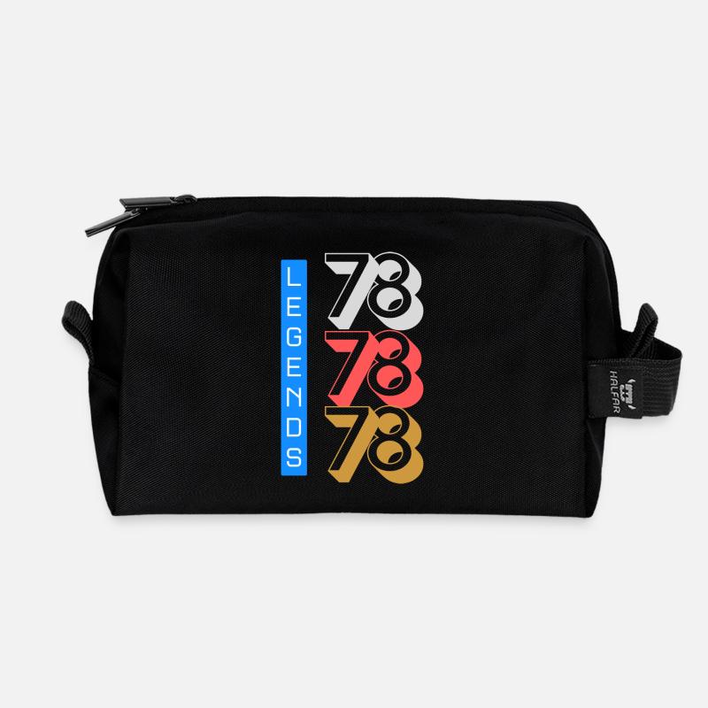 Legends 1978 Muster - Recycelte Kulturtasche - Schwarz