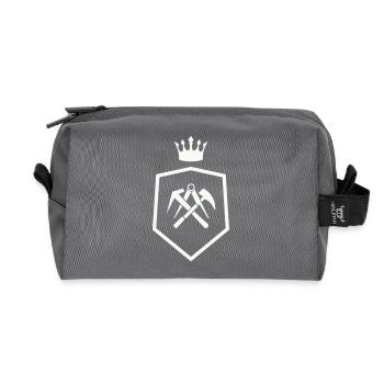 Roofer coat of arms - Recycled Toiletry Zip Bag - anthracite - Front