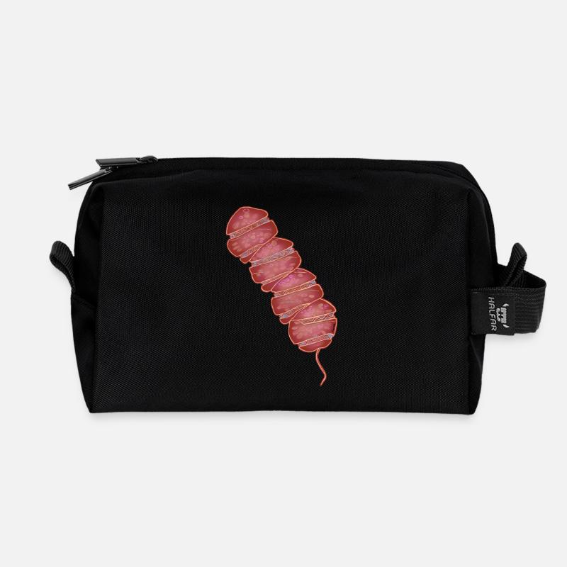 Margalefodinium polykrikoides - Recycled Toiletry Zip Bag - black