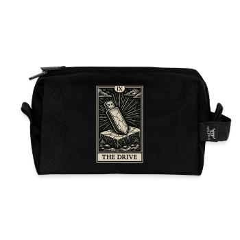 Das Laufwerk – Datahoarder USB Tarotkarte - Recycelte Kulturtasche - Schwarz - Vorne