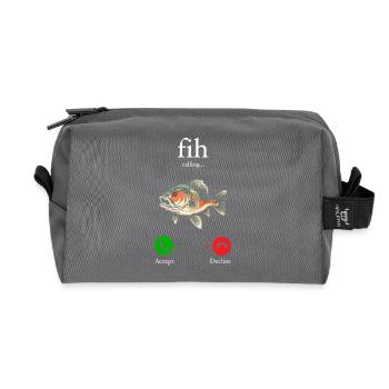 Fih Anruf Erinnern Nachricht Ablehnen Telefon akzeptieren - Recycelte Kulturtasche - Anthrazit - Vorne