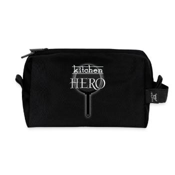 Kitchen Hero - Recycled Toiletry Zip Bag - black - Front