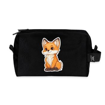 Renard - Trousse de toilette en tissu recyclé - noir - Devant