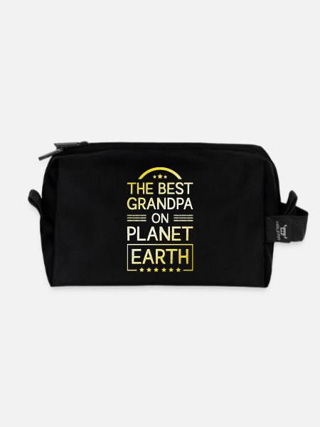 Bester Opa Spruch - Recycelte Kulturtasche - Schwarz