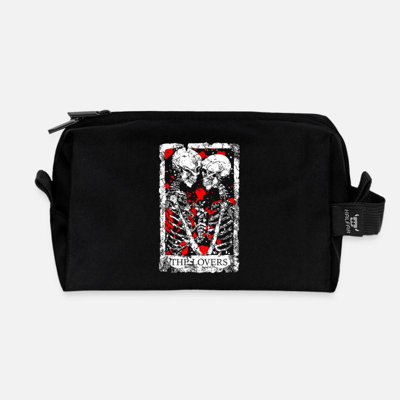 Die Liebenden - Recycelte Kulturtasche - Schwarz