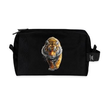 Tiger - Recycled Toiletry Zip Bag - black - Front