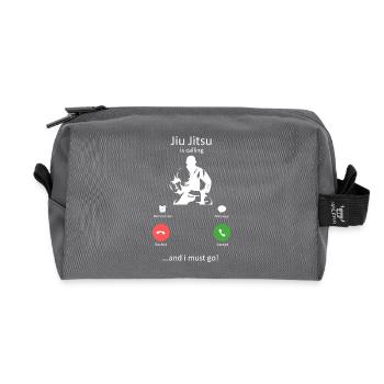 Jiu Jitsu ruft lustige Kampfsport-Slogans - Recycelte Kulturtasche - Anthrazit - Vorne