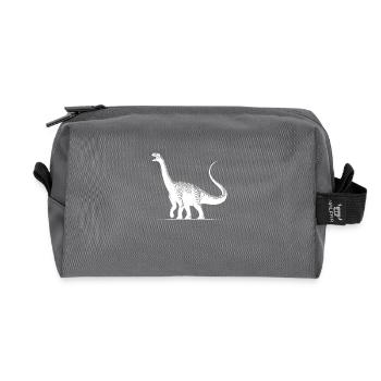 Riesiger Dino Diplodocus Sauropoden Dinosaurier - Recycelte Kulturtasche - Anthrazit - Vorne