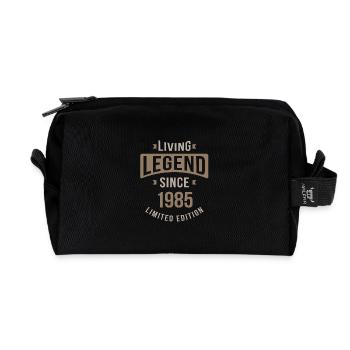 Living Legend Since 1985 40th Birthday Gift - Recycled Toiletry Zip Bag - black - Front