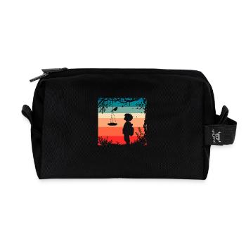 alimentation des oiseaux - Trousse de toilette en tissu recyclé - noir - Devant
