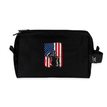 Vétéran - Trousse de toilette en tissu recyclé - noir - Devant
