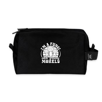 Morel Mushrooms Fungi Groovy Morels Mushroom - Recycelte Kulturtasche - Schwarz - Vorne