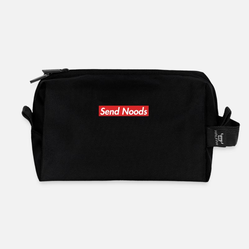Send Noods - Recycelte Kulturtasche - Schwarz