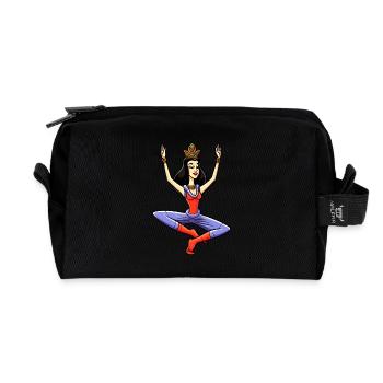 Prinzessin Yogi - Recycelte Kulturtasche - Schwarz - Vorne