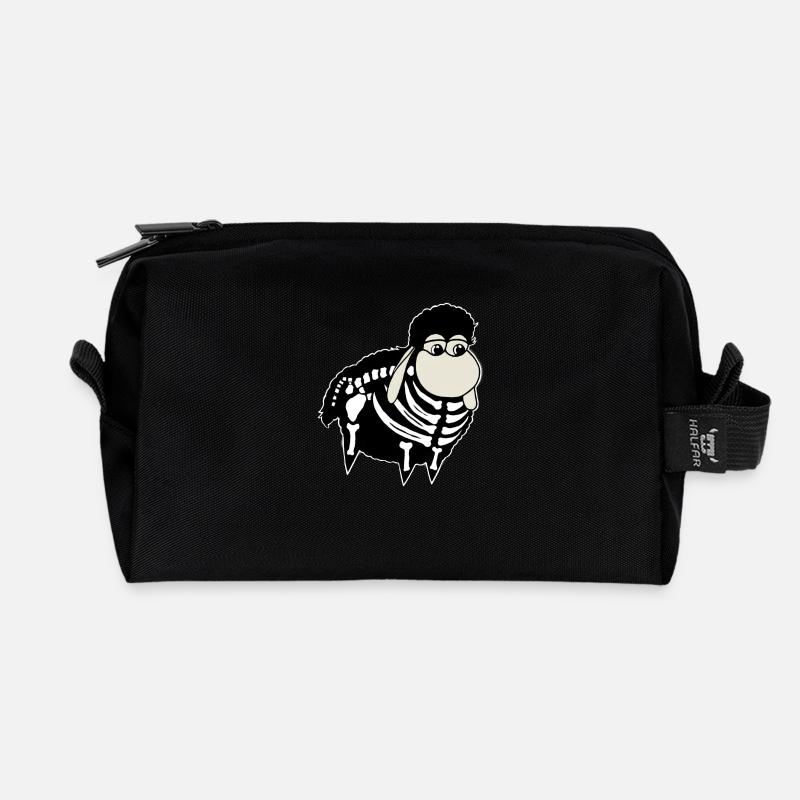 Wolly Sheepling Skelett Gaming - Recycelte Kulturtasche - Schwarz