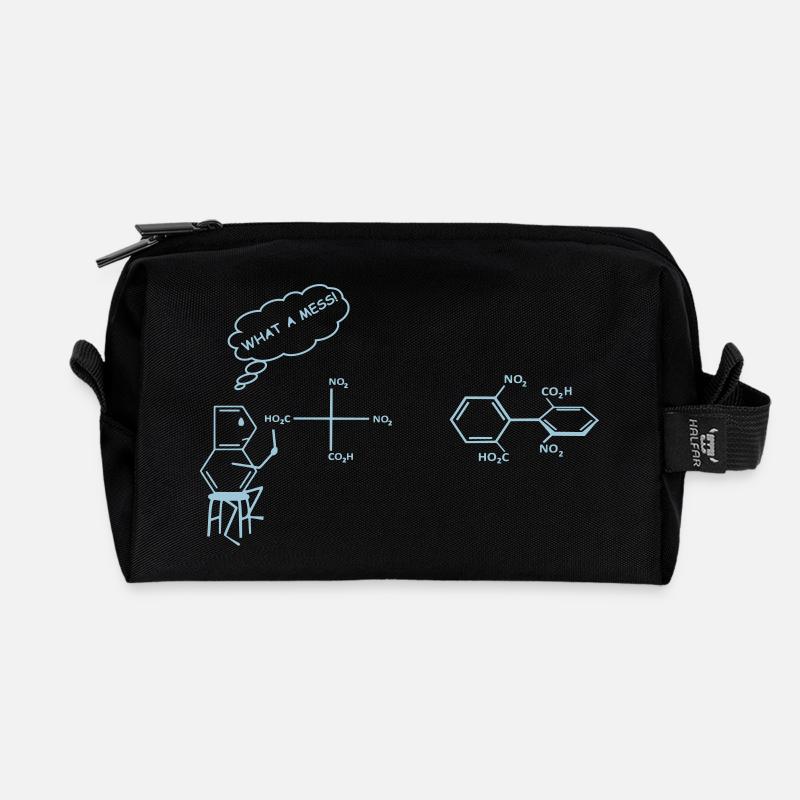 Science - Recycled Toiletry Zip Bag - black