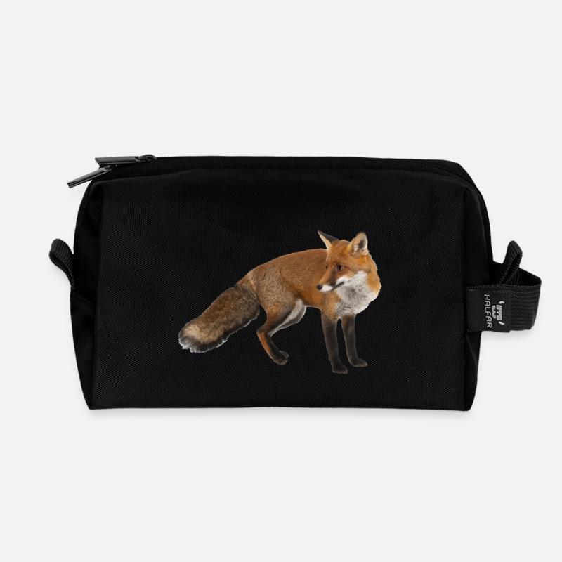 Fuchs - Recycelte Kulturtasche - Schwarz