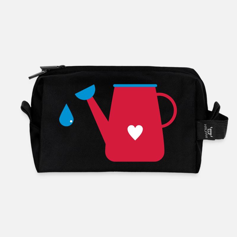 giesskanne - Recycelte Kulturtasche - Schwarz