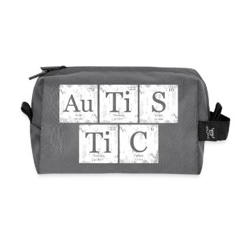 Tableau Périodique AuTiSTiC Nerd Geek - Trousse de toilette en tissu recyclé - anthracite - Devant