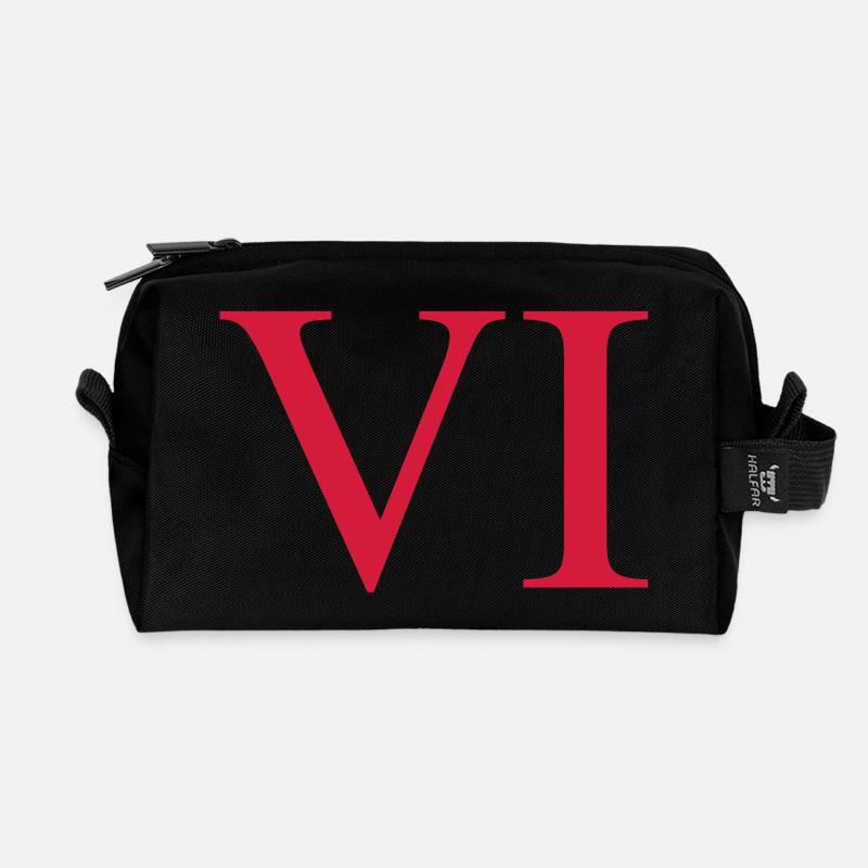 6 - Recycled Toiletry Zip Bag - black