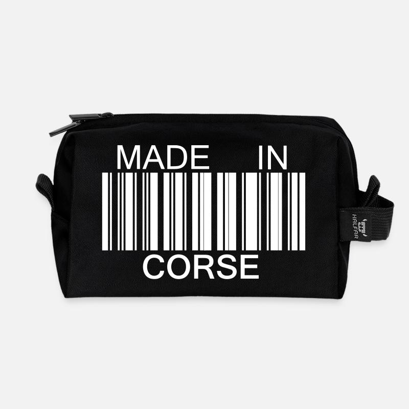 Made in Korsika - Recycelte Kulturtasche - Schwarz