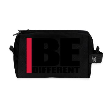 Cool Be Different Logo - Trousse de toilette en tissu recyclé - noir - Devant