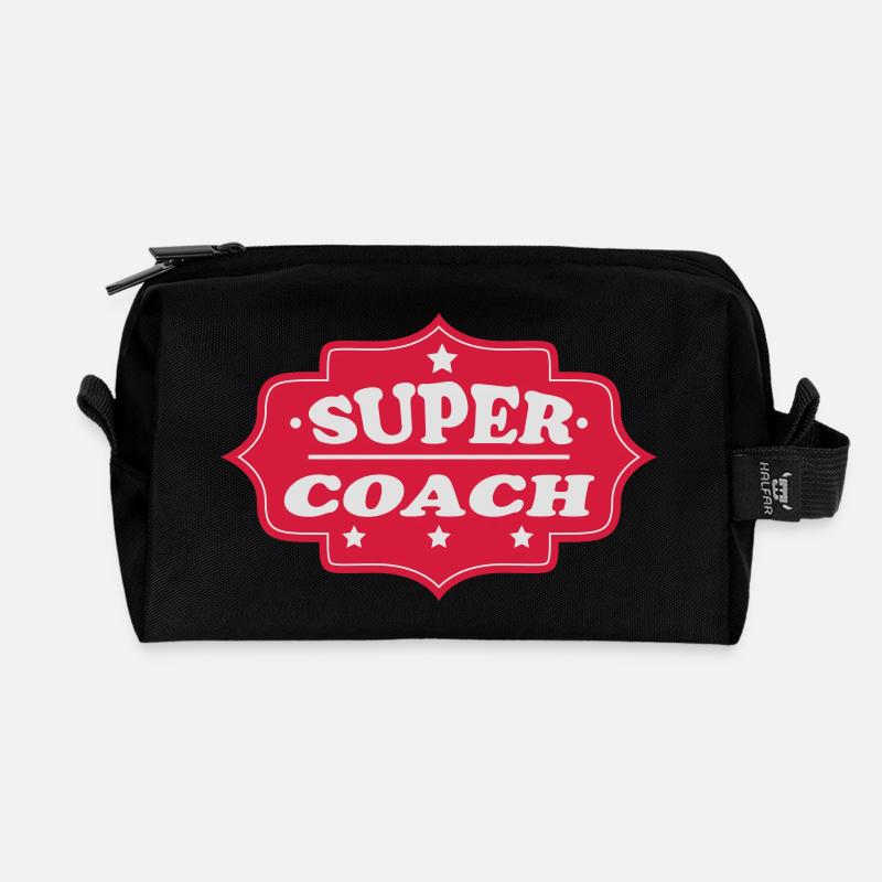 Super coach 111 - Recycelte Kulturtasche - Schwarz