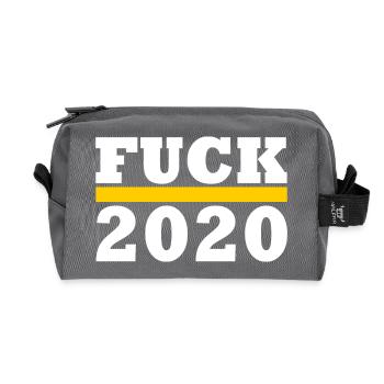 Fuck 2020 - Recycled Toiletry Zip Bag - anthracite - Front