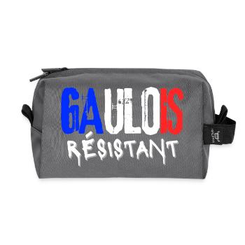 Gaulois Résistant - Trousse de toilette en tissu recyclé - anthracite - Devant