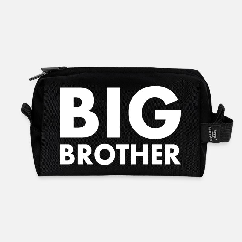 Big brother - Recycelte Kulturtasche - Schwarz