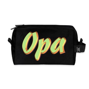 Kosename Opa 3D Style - Recycelte Kulturtasche - Schwarz - Vorne